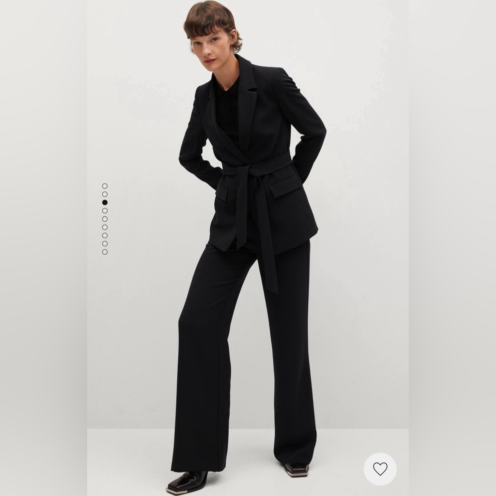 Flowy straight-fit pants